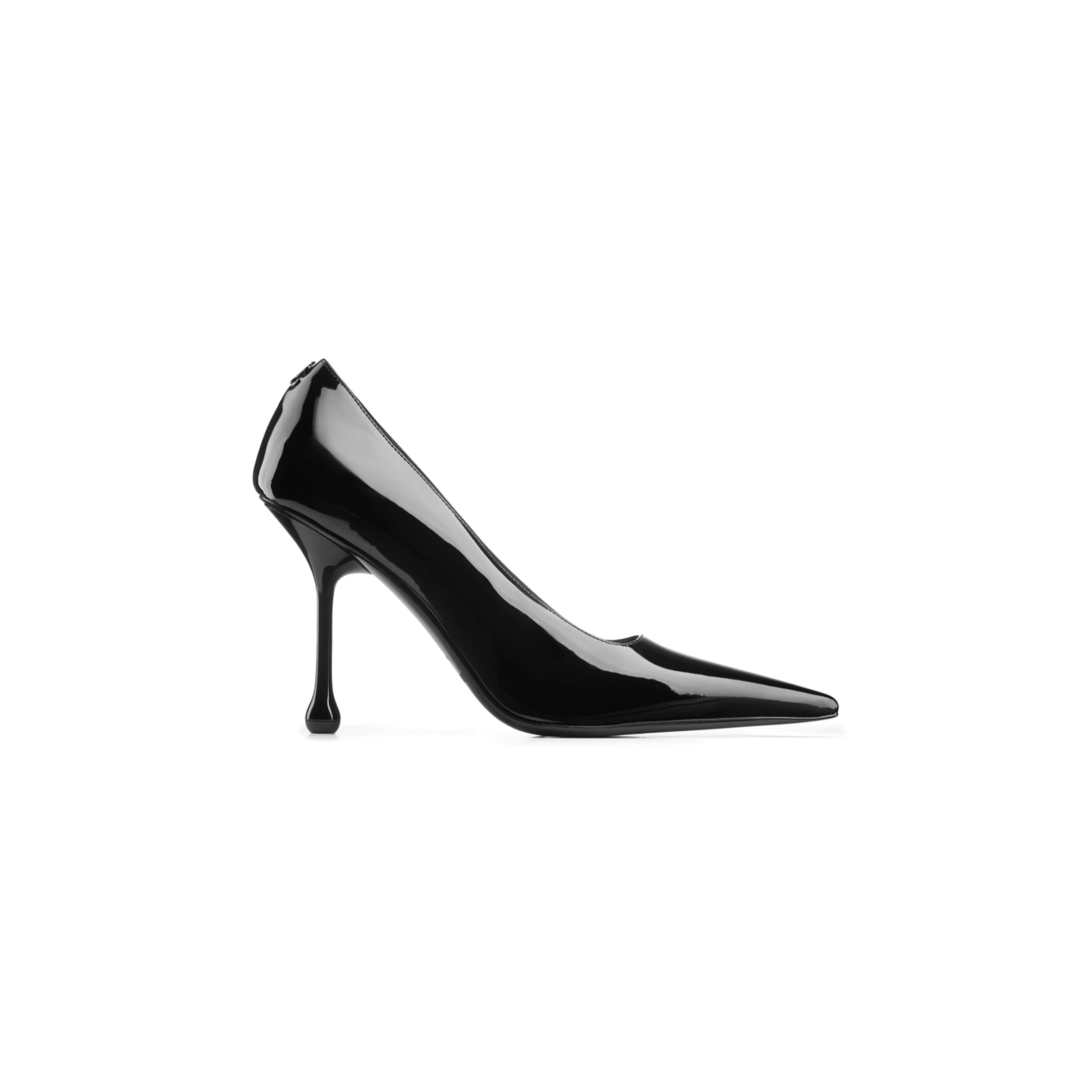 JIMMY CHOO IXIA 95 BLACK PATENT LEATHER PUMPS IXIA95PAT JIMMY CHOO IXIA 95 BLACK PATENT LEATHER PUMPS IXIA95PAT